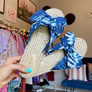 NEW Nine West Blanch Espadrille Slide Sandal